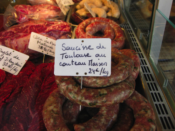 Saucisse de Toulouse au couteau maison
