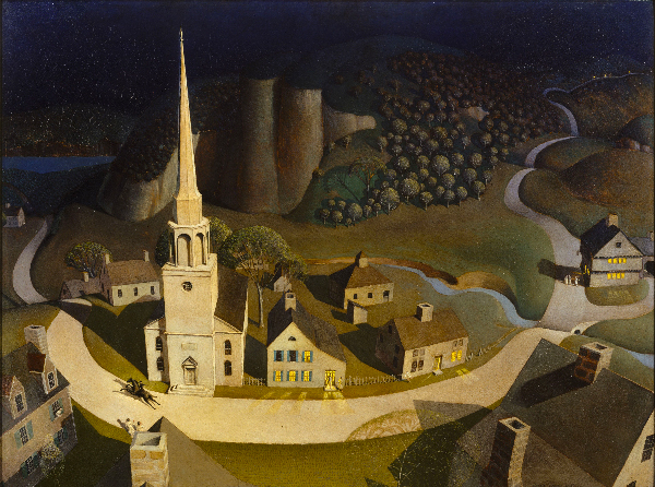 Grant Wood, The Midnight Ride of Paul Revere, 1931 photo © The Metropolitan Museum of Art, Dist. RMN-Grand Palais / image of the MMA