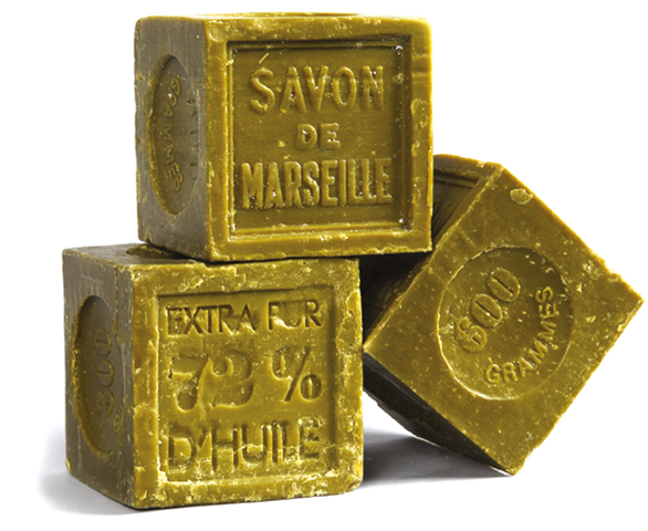 Savon de Marseille cube Olive 300g ： 5€ 600g ： 7€