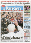 9月13日付パリジャン紙の表紙。