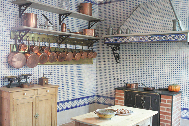 料理上手のゾラの妻、アレクサンドリーヌが自慢にしていた台所。