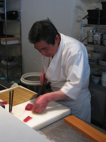ご主人木村さんの職人技が冴える ご主人木村さんの職人技が冴える