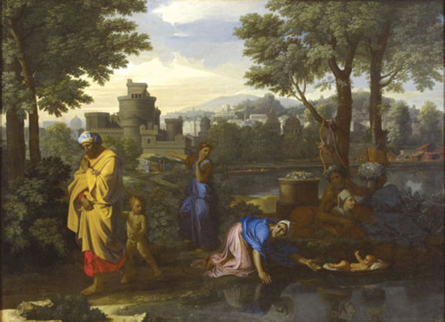 Nicolat Poussin, Moïse exposé sur les eaux,  © Ashmolean Museum, University of Oxford