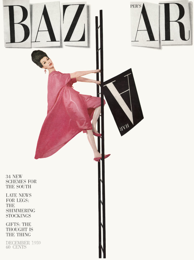 Dovima pour la couverture du Harper’s Bazaar de décembre 1959